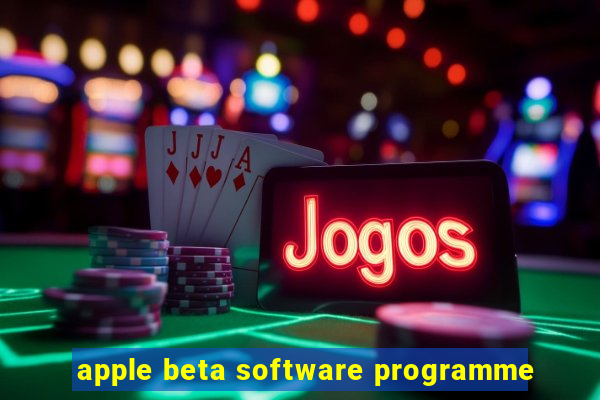 apple beta software programme